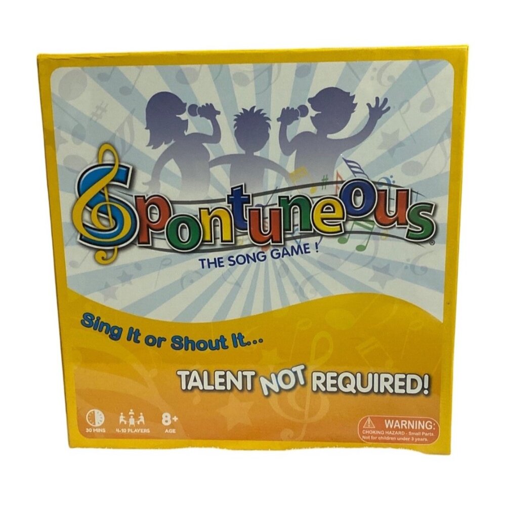 Spontuneous The Song Game‎  Family Party Board Game New SEALED